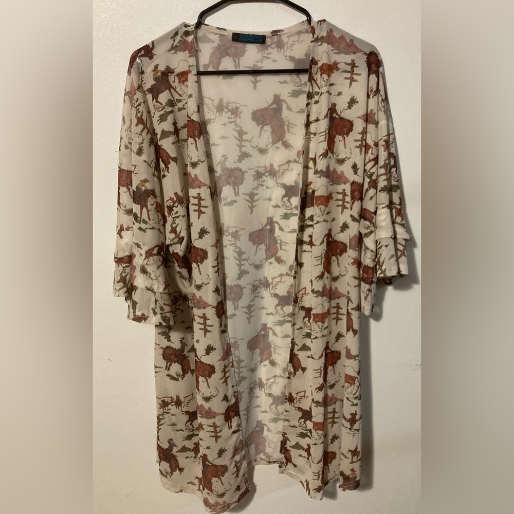 Western cowboy kimono/cardigan